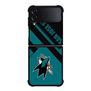 SAN JOSE SHARKS LOGO NHL Samsung Galaxy Z FLip4 5G Case Cover SAN JOSE SHARKS LOGO NHL Samsung Galaxy Z FLip4 5G Case Cover