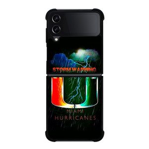 UM MIAMI HURRICANES NFL THUNDER Samsung Galaxy Z FLip4 5G Case Cover UM MIAMI HURRICANES NFL THUNDER Samsung Galaxy Z FLip4 5G Case Cover