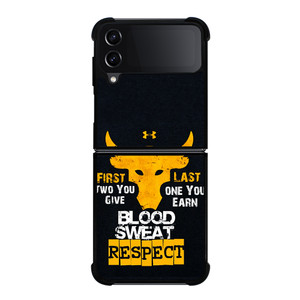 UNDER ARMOUR PROJECT ROCK BLOOD SWEAT Samsung Galaxy Z FLip4 5G Case Cover