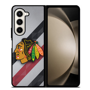 CHICAGO BLACK HAWKS NHL HOCKEY TEAM LOGO Samsung Galaxy Z Fold 5 Case Cover