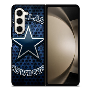 DALLAS COWBOYS BLUE METAL SYMBOL Samsung Galaxy Z Fold 5 Case Cover