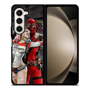 DEADPOOL HARLEY QUINN ART LOVE Samsung Galaxy Z Fold 5 Case Cover