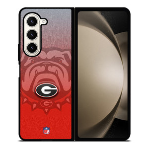 GEORGIA BULLDOGS FOOTBALL RED Samsung Galaxy Z Fold 5 Case Cover