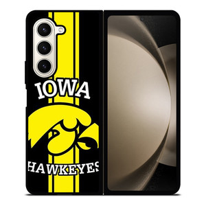 IOWA HAWKEYES STRIPS LOGO FOOTBALL TEAM Samsung Galaxy Z Fold 5 Case Cover