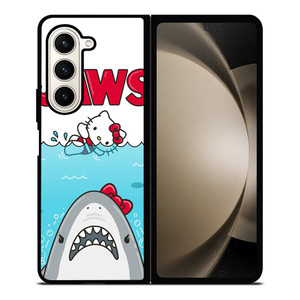 JAWS SHARK HELLO KITTY Samsung Galaxy Z Fold 5 Case Cover