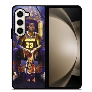 LEBRON JAMES LAKERS KING SITDOWN Samsung Galaxy Z Fold 5 Case Cover