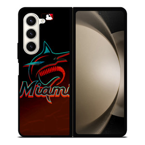 MIAMI MARLINS MLB BASEBALL TEAM LOGO Samsung Galaxy Z Fold 5 Case Cover