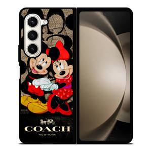 MICKEY MINNIE MOUSE COACH NEW YORK Samsung Galaxy Z Fold 5 Case Cover MICKEY MINNIE MOUSE COACH NEW YORK Samsung Galaxy Z Fold 5 Case Cover