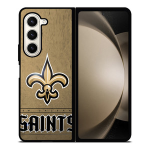 NEW ORLEANS SAINTS LOGO AND BACKGROUND Samsung Galaxy Z Fold 5 Case Cover