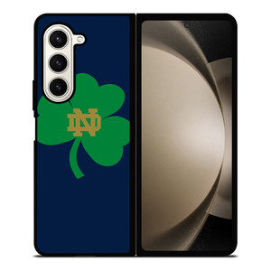 NOTRE DAME FIGHTING IRISH LEAF LOGO Samsung Galaxy Z Fold 5 Case Cover