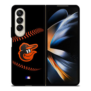 BALTIMORE ORIOLES BASEBALL BLACK Samsung Galaxy Z Fold 4 Case Cover