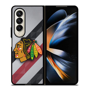 CHICAGO BLACK HAWKS NHL HOCKEY TEAM LOGO Samsung Galaxy Z Fold 4 Case Cover