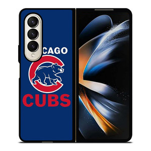 CHICAGO CUBS BLUE RED LOGO BASEBALL Samsung Galaxy Z Fold 4 Case Cover