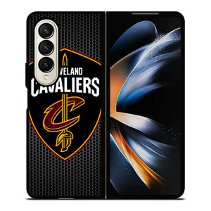 CLEVELAND CAVALIERS BASEBALL CARBON LOGO Samsung Galaxy Z Fold 4 Case Cover