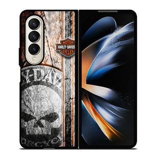 HARLEY DAVIDSON MOTORCYCLE CAMO Samsung Galaxy Z Fold 4 Case Cover