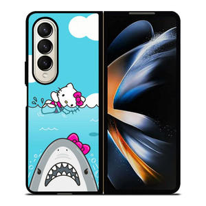 HELLO KITTY JAWS SEA Samsung Galaxy Z Fold 4 Case Cover