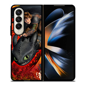 HICCUP AND TOOTHLESS HOW TO TRAIN DRAGON Samsung Galaxy Z Fold 4 Case Cover