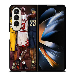 KOBE BRYANT MICHAEL JORDAN LEBRON JAMES Samsung Galaxy Z Fold 4 Case Cover