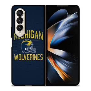 MICHIGAN WOLVERINES FOOTBALL HELMET Samsung Galaxy Z Fold 4 Case Cover