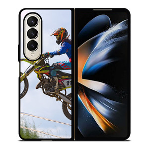MOTOR CROSS STUNT ACTION Samsung Galaxy Z Fold 4 Case Cover