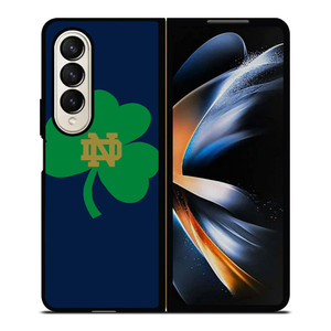 NOTRE DAME FIGHTING IRISH LEAF LOGO Samsung Galaxy Z Fold 4 Case Cover
