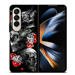OAKLAND RAIDERS SKULL LOGO Samsung Galaxy Z Fold 4 Case Cover OAKLAND RAIDERS SKULL LOGO Samsung Galaxy Z Fold 4 Case Cover