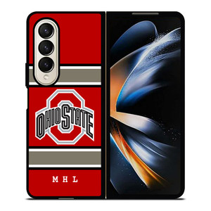 OHIO STATE BUCKEYES UNIVERSITY FOOTBALL LOGO Samsung Galaxy Z Fold 4 Case Cover
