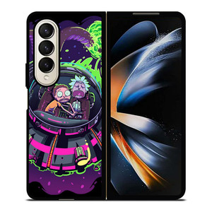RICK AND MORTY UFO ART Samsung Galaxy Z Fold 4 Case Cover
