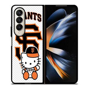 SAN FRANCISCO GIANTS MLB HELLO KITTY Samsung Galaxy Z Fold 4 Case Cover SAN FRANCISCO GIANTS MLB HELLO KITTY Samsung Galaxy Z Fold 4 Case Cover