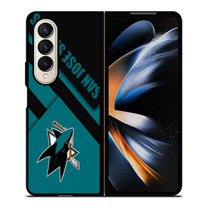 SAN JOSE SHARKS LOGO NHL Samsung Galaxy Z Fold 4 Case Cover SAN JOSE SHARKS LOGO NHL Samsung Galaxy Z Fold 4 Case Cover