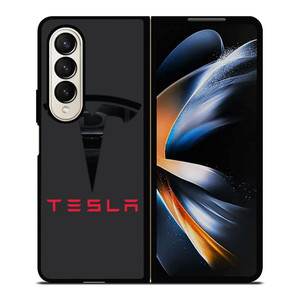 TESLA MOTORS BLACK ICON Samsung Galaxy Z Fold 4 Case Cover TESLA MOTORS BLACK ICON Samsung Galaxy Z Fold 4 Case Cover