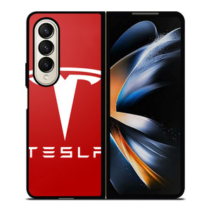 TESLA MOTORS RED LOGO Samsung Galaxy Z Fold 4 Case Cover TESLA MOTORS RED LOGO Samsung Galaxy Z Fold 4 Case Cover