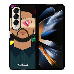 THE WEEKND XO CARTOON Samsung Galaxy Z Fold 4 Case Cover THE WEEKND XO CARTOON Samsung Galaxy Z Fold 4 Case Cover