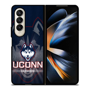 UCONN HUSKIES CONNECTICUT UNIVERSITY BASKETBALL Samsung Galaxy Z Fold 4 Case Cover