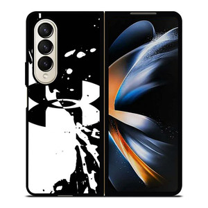 UNDER ARMOUR BLACK WHITE Samsung Galaxy Z Fold 4 Case Cover UNDER ARMOUR BLACK WHITE Samsung Galaxy Z Fold 4 Case Cover