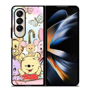 WINNIE THE POOH AND FRIENDS UMBRELA Samsung Galaxy Z Fold 4 Case Cover WINNIE THE POOH AND FRIENDS UMBRELA Samsung Galaxy Z Fold 4 Case Cover