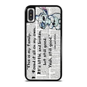 LILO AND STITCH QUOTES Disney iPhone X / XS Case