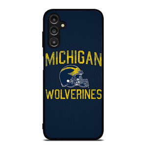 MICHIGAN WOLVERINES FOOTBALL HELMET Samsung Galaxy A14 Case