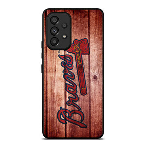 ATLANTA BRAVES BASEBALL WOOD Samsung Galaxy A53 Case