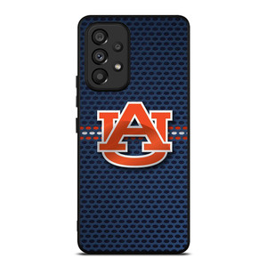 AUBURN TIGERS FOOTBALL CARBON BLUE LOGO Samsung Galaxy A53 Case
