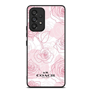 COACH NEW YORK PINK ROSES Samsung Galaxy A53 Case COACH NEW YORK PINK ROSES Samsung Galaxy A53 Case