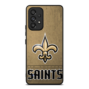 NEW ORLEANS SAINTS LOGO AND BACKGROUND Samsung Galaxy A53 Case