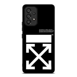 OFF WHITE BLACK WHITE Samsung Galaxy A53 Case OFF WHITE BLACK WHITE Samsung Galaxy A53 Case