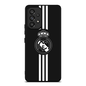 REAL MADRID FC LOGO BLACK WHITE Samsung Galaxy A53 Case