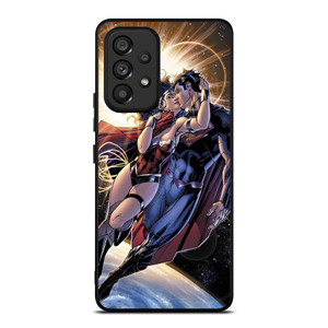 SUPERMAN KISSING WONDER WOMAN Samsung Galaxy A53 Case SUPERMAN KISSING WONDER WOMAN Samsung Galaxy A53 Case