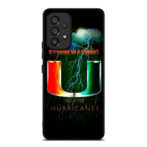 UM MIAMI HURRICANES NFL THUNDER Samsung Galaxy A53 Case UM MIAMI HURRICANES NFL THUNDER Samsung Galaxy A53 Case