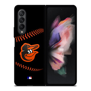 BALTIMORE ORIOLES BASEBALL BLACK Samsung Galaxy Z Fold 3 Case Cover