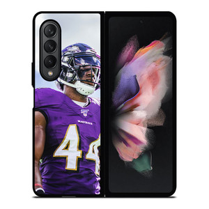 BALTIMORE RAVENS LAMAR JACKSON Samsung Galaxy Z Fold 3 Case Cover