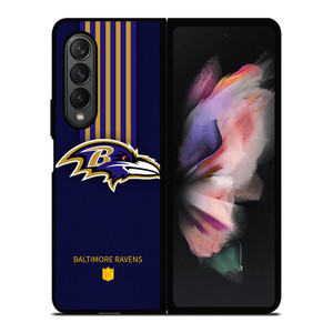 BALTIMORE RAVENS STRIP Samsung Galaxy Z Fold 3 Case Cover