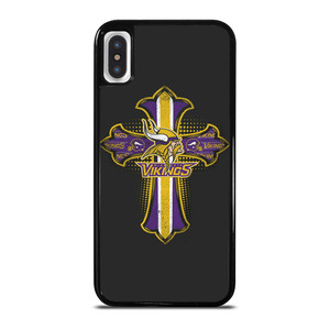 MINNESOTA VIKINGS LOGO CROSS iPhone X / XS Case MINNESOTA VIKINGS LOGO CROSS iPhone X / XS Case